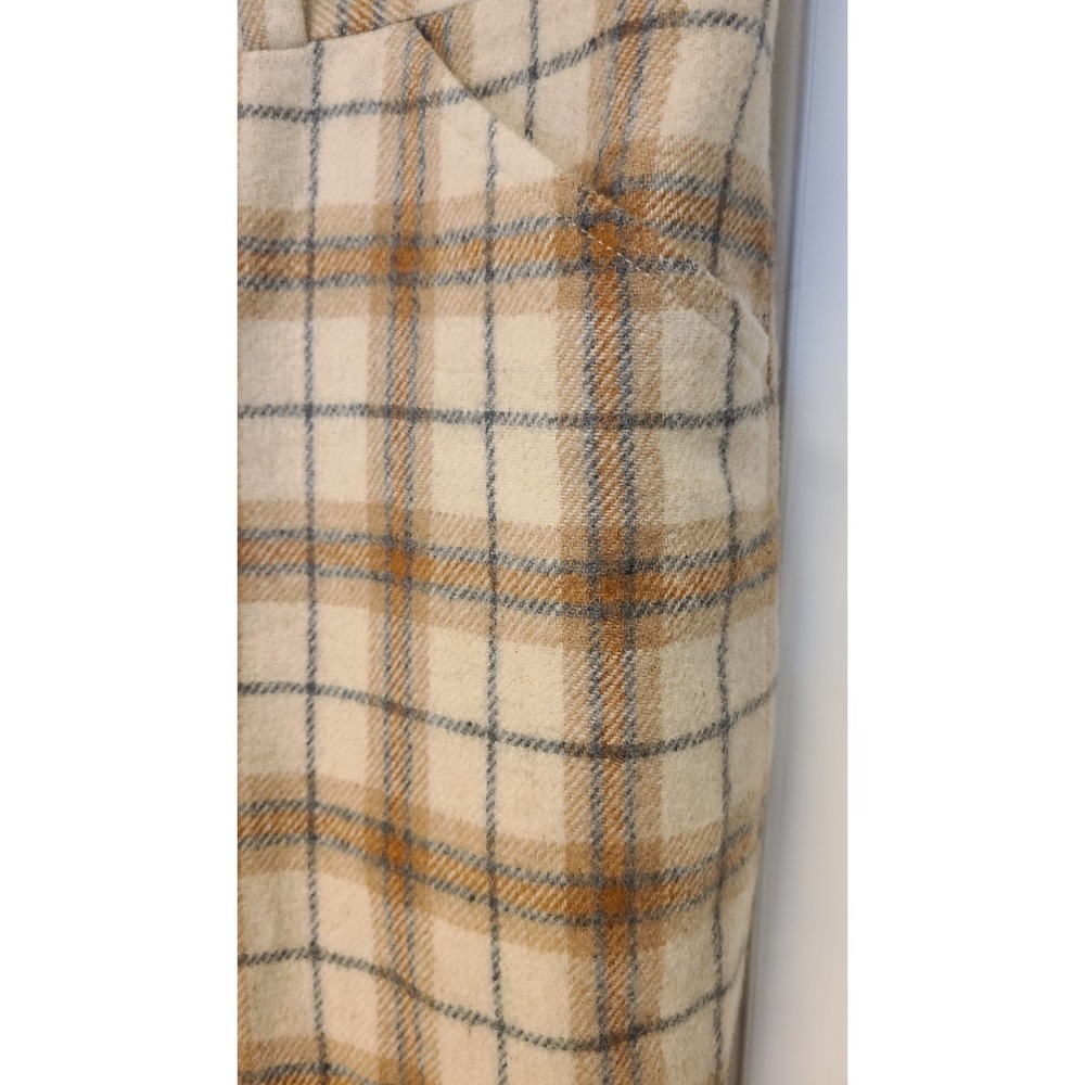 Vintage Asher Pants Mens 44 x 30 Wool‎  Flannel Plaid Golf Dress Disco 60s 70s - Picture 5 of 9